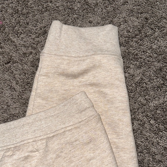 Cream Track Pants with Elastic Waistband and Drawstring - Picture 6 of 6